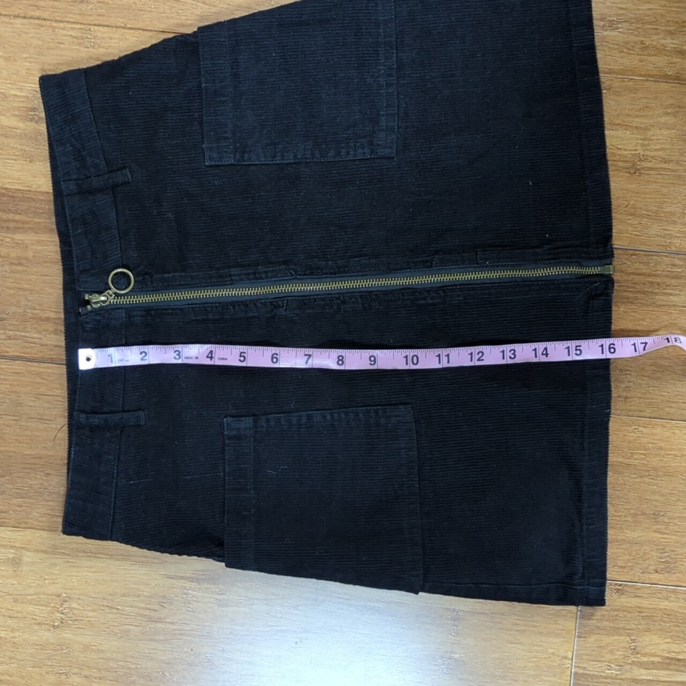 Altar'd State Black Corduroy Skirt Junior Size Small - Picture 6 of 8